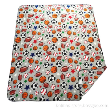 Factory Supply Brushed Polar Fleece Throw Blanket Polar Fleece Stadium Blanket